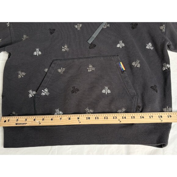 FIGS Grey Cotton Hoodie Embroidered Caduceus AOP Women’s M Medical Nurse Doctor - Picture 13 of 16